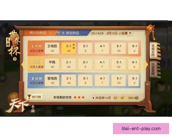 世界杯竞猜大奖平台开启全新赛事挑战助你赢取丰厚奖金奖励